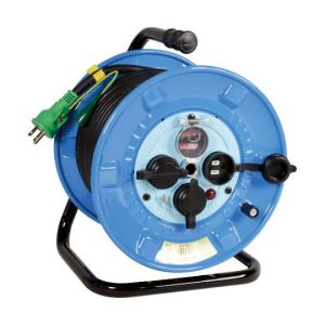 日動工業 NICHIDO 日動工業 NPW-EK33RE 電工ドラム 防雨防塵型100V リペアポッキンドラム アース付 過負荷漏電保護兼用ブレーカー付 30m