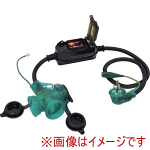 日動工業 NICHIDO 日動工業 PBWL-EKT-S 防雨Lヘナポッキン延長ブレーカ 過負荷漏電保護兼用