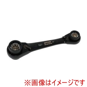 ジェフコム JEFCOM ジェフコム DR-0819S-BK マルチ8ソケットレンチ ショートタイプ