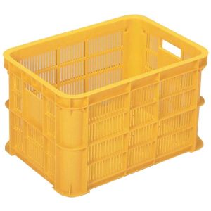 岐阜プラスチック工業 リス MB-20B MB型メッシュコンテナーMB-20B 黄