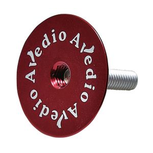 エヴァディオ AVEDIO エヴァディオ 軽量アルミトップキャップ 一体型 ロゴ入 レッド AVEDIO