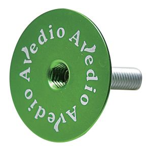 エヴァディオ AVEDIO エヴァディオ 軽量アルミトップキャップ 一体型 ロゴ入 グリーン AVEDIO