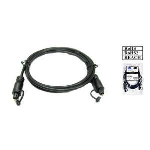 COMON 光デジタルオーディオケーブル OPTICAL FIVER TOS LINK(光角型)-TOS LINK(光角型) 2m DG-BB20