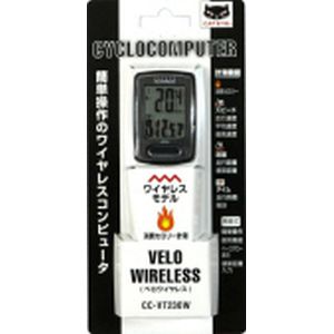 キャットアイ CATEYE キャットアイ CC-VT230W ベロワイヤレス Velo Wireless ブラック サイクルコンピュータ