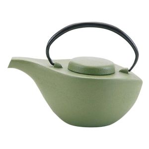 岩鋳 岩鋳 南部鉄器 急須 曳舟 艶消若草 12471