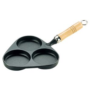 岩鋳 岩鋳 南部鉄器 木柄 目玉焼 24018