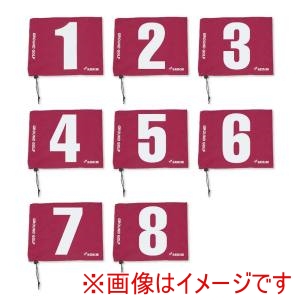 羽立工業 HATACHI ハタチ BH5001S グラウンドゴルフ コース整備品 グラウンド ゴルフ用旗 ８ホールセット レッド 62 HATACHI