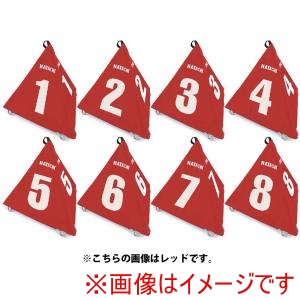 羽立工業 HATACHI ハタチ BH4210S ホール表示板 BIGさんかく表示板 8ホールセット 収納袋付き ブルー HATACHI
