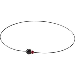 ファイテン Phiten ファイテン TG905152 RAKUWAネックレス EXTREME ミラーボールツイン ブラック/レッド 45cm