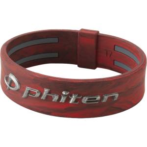 ファイテン Phiten ファイテン TG913025 RAKUWAブレスレット EXTREME マーブル レッド 17cm