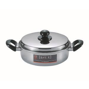 シモリュウ シモリュウ トゥリート 浅型 両手鍋 24cm 霜龍器物