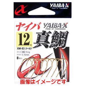 ささめ針 SASAME HOOKS ささめ針 ヤイバ真鯛 ゴールド 9号 XM-03