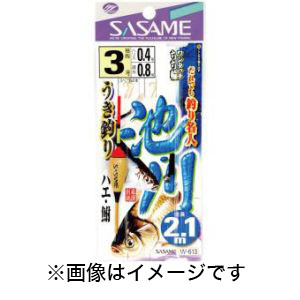 ささめ針 SASAME ささめ針 池 川うき釣り 2.1m 4号 ハリス 0.6 W-613