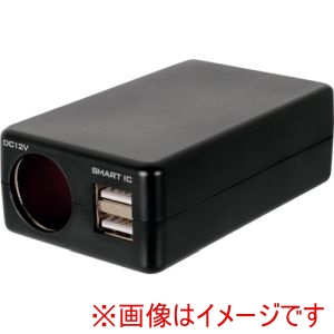 オウルテック Owltech オウルテック OWL-ACU2D1-BK ACコンセントでカーアクセサリーが使える変換アダプター ブラック