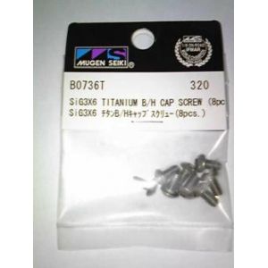 ムゲン MUGEN MUGEN SiG3X6 チタンB/Hキャップスクリュー 8pcs. B0736T ムゲン 無限精機
