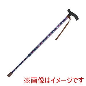島製作所 島製作所 315312 92-F2 伸縮ステッキA 花柄BK