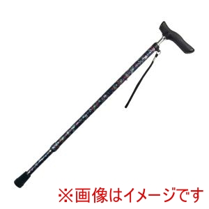 島製作所 島製作所 333275 68-F4 伸縮ジョイント和柄ステッキ 花柄紺