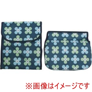 介援隊 介援隊 313739 アンサンブル用 バッグセット 花柄 青ベース