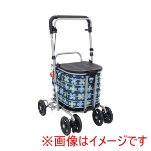 介援隊 介援隊 486568 CX-07023 アトレ 保冷バッグ付 花柄 青ベース