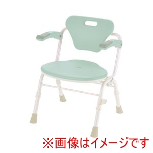 リッチェル リッチェル 514576 140067 やわらかシャワーチェア クレオ折りたたみ 防カビプラス 肘掛付520 ライトグリーン メーカー直送 法人限定 北海道沖縄離島不可
