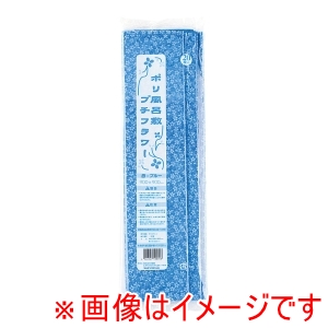 福助工業 FUKUSUKE 福助工業 ポリ風呂敷 プチフラワー 20枚入 青 900角