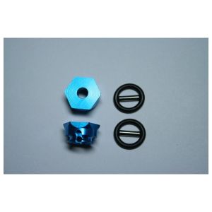Half Beans Half Beans TA06-03 アルミ六角ハブ ブルー 6mm 20780
