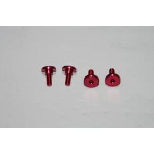 Half Beans Half Beans 六角孔付アルミサーボ取リ付ケネジ レッド 43970