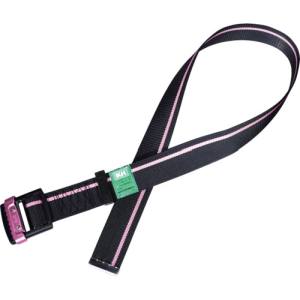 基陽 KH KH 47413PNF アルミバックル胴ベルト 1200mm 黒/ピンク 基陽