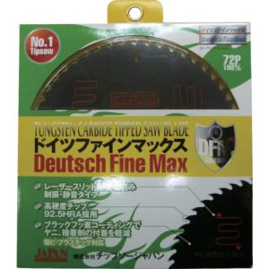 チップソージャパン TIP SAW チップソージャパン DF72-165 ドイツファインマックス 一般木工精密造作用 165×1.6×72