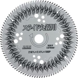 チップソージャパン TIP SAW チップソージャパン BTM-216 BESTMAXスライド丸鋸用 充電&100vAC用