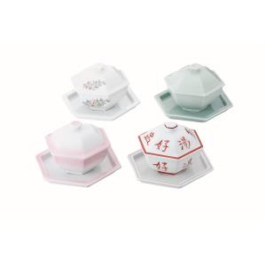 カンダ カンダ 印入 六角蓋物 大
