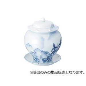 カンダ カンダ 青磁山水仏跳壇 花割皿 小