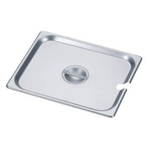 カンダ カンダ 034085先→ HG 18-8 ホテルパン蓋 切込付 1/2 7120SC