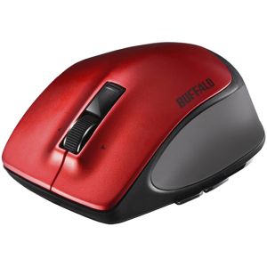 バッファロー BUFFALO Premiumfitマウス Bluetooth3.0/5ボタン/Lサイズ レッド BSMBB500LRD