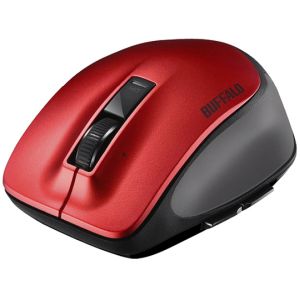 バッファロー BUFFALO Premiumfitマウス Bluetooth3.0/5ボタン/Mサイズ レッド BSMBB500MRD
