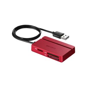 バッファロー BUFFALO バッファロー BSCR100U2RD USB2.0 マルチカードリーダー ライター レッド