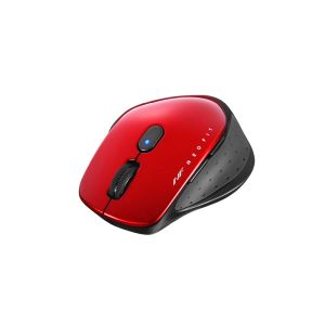 バッファロー BUFFALO NEO FITマウス 無線/BlueLED光学式/静音/5ボタン/Mサイズ レッド BSMBW510MRD