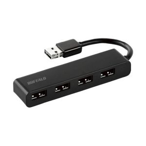 バッファロー BUFFALO バッファロー BSH4U310D2BK USB2.0 バスパワー 4ポート どっちも ハブ ブラック