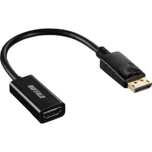 バッファロー バッファロー BDPHDBK DisplayPort-HDMI変換アダプタ ブラック