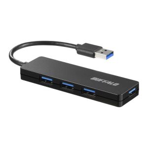 バッファロー BUFFALO バッファロー BSH4U120U3BK USB3.0 バスパワー ハブ 4ポート ハブ ブラック
