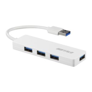 バッファロー BUFFALO バッファロー BSH4U120U3WH USB3.0 バスパワー ハブ 4ポート ハブ ホワイト