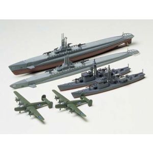 タミヤ TAMIYA タミヤ 31903 1/700 アメリカ海軍 潜水艦 ガトー級/日本海軍 13号駆逐艇セット