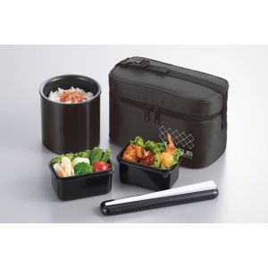 タフコ tafuco タフコ スタイラス ランチボックスオブロング 400ml ブラック F-2449