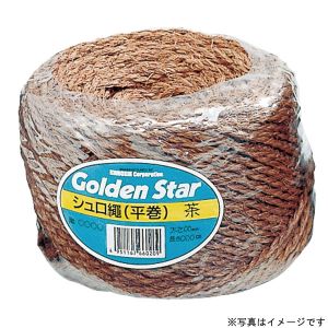 キンボシ GS キンボシ #3428 シュロ縄平巻 黒 100m