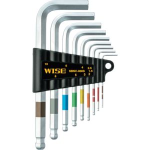 ワイズ WISE ワイズ SBNC-900S ボールポイントレンチ9本セットNC 標準サイズ