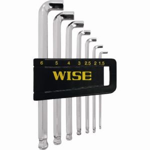 ワイズ WISE ワイズ SBGTS-700 ボールポイント剛短レンチ7本セット ショートタイプ