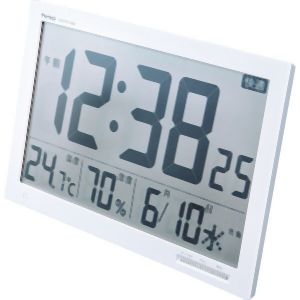 ノア精密 NOA ノア精密 W-602 WH デジタル電波時計 エアサーチメルスター ホワイト