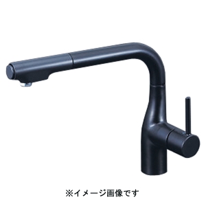 KVK KVK KM6101VECM5 シングルシャワー付混合栓 eレバー 回転規制 マットブラック