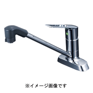 KVK KVK KM5081TFEC シングルシャワー付混合栓 eレバー 260mmパイプ付