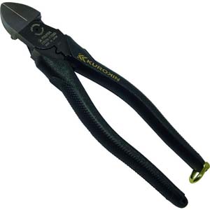 フジ矢 FUJIYA フジ矢 7700N-175BG 電工名人偏芯薄刃ニッパ 黒金